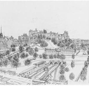 of Edinburgh from the roof terrace of The Balmoral