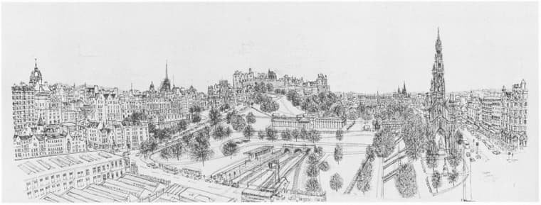 of Edinburgh from the roof terrace of The Balmoral