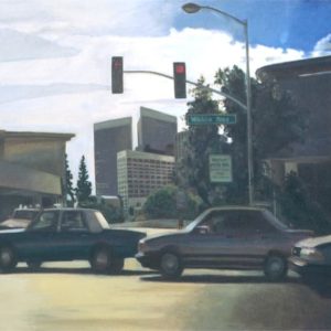 Painting of Los Angeles traffic, Oil on canvas