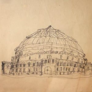 Drawing of Royal Albert Hall 1983