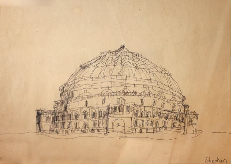 Drawing of Royal Albert Hall 1983