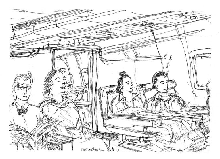 Drawing of Witty cartoon in Chicago