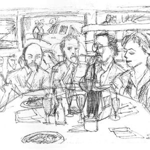 Drawing of Cartoon of the ABC 2020 Crew