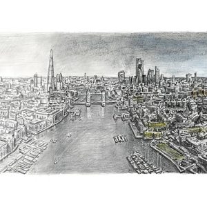 the Original Graduation of Tower Bridge and River Thames