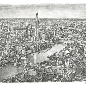 Drawing of London Skyline - Drawings of London