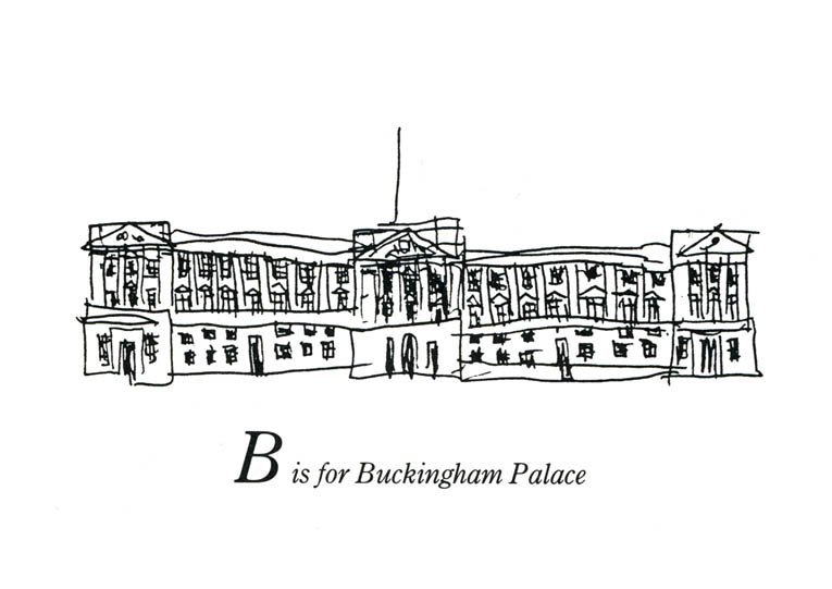 of London Alphabet - B for Buckingham Palace