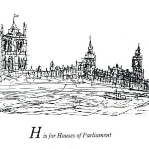 of London Alphabet - H for Houses of Parliament