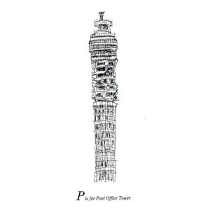 of London Alphabet - P for Post Office Tower