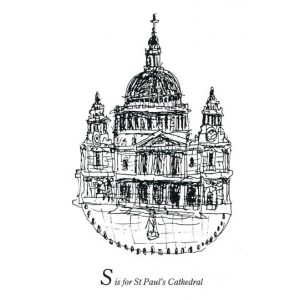 of London Alphabet - S for St Pauls Cathedral
