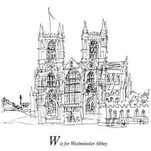 of London Alphabet - W for Westminster Abbey