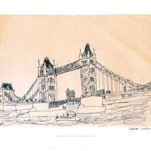 Limited Editions of Tower Bridge, London 1983 signed