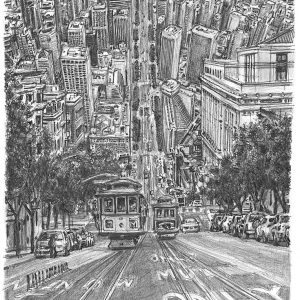 of San Francisco Cable Cars near California St