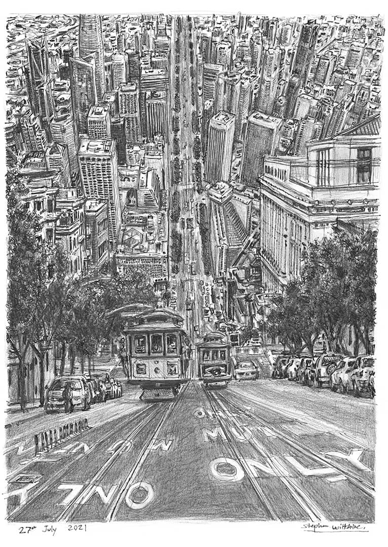 of San Francisco Cable Cars near California St