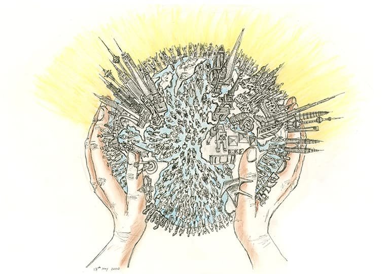 Frame the Limited Edition Print The Great Brand New Drawing by Stephen Wiltshire