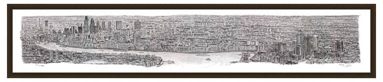 London Panorama Drawing - Sketches of London