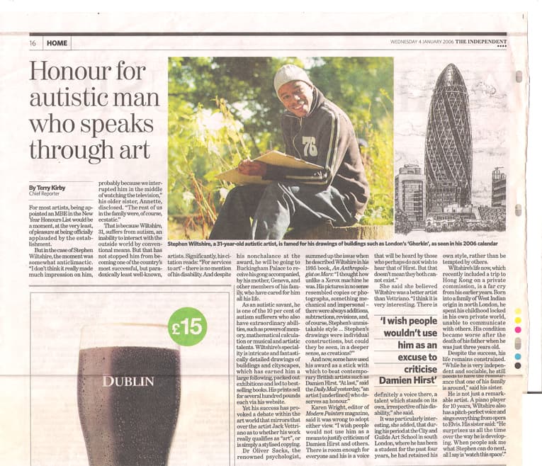 Honour Autistic Man Who Speaks Through Art
