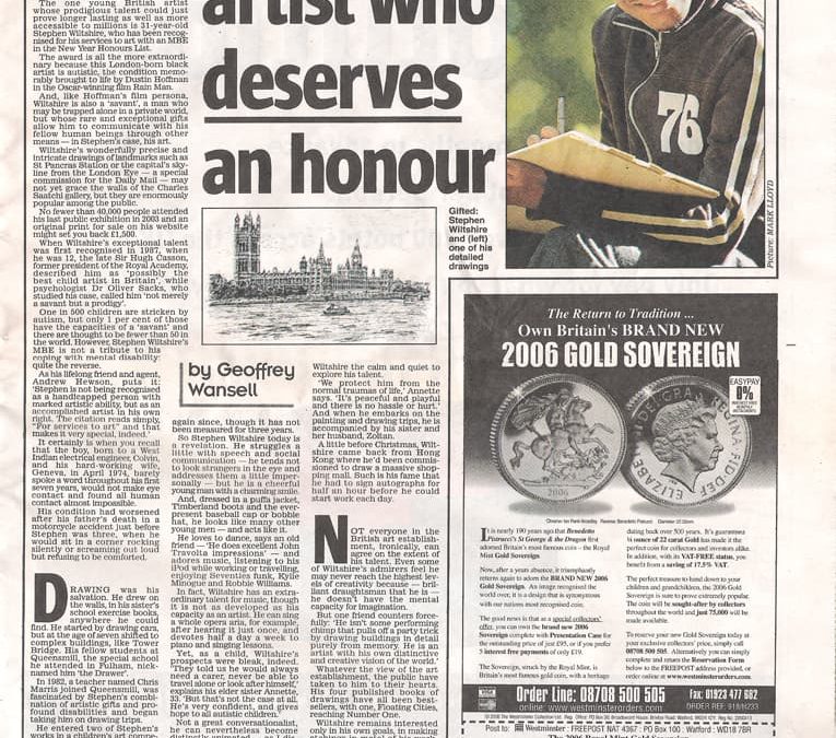 At Last An Artist Who Deserves An Honour