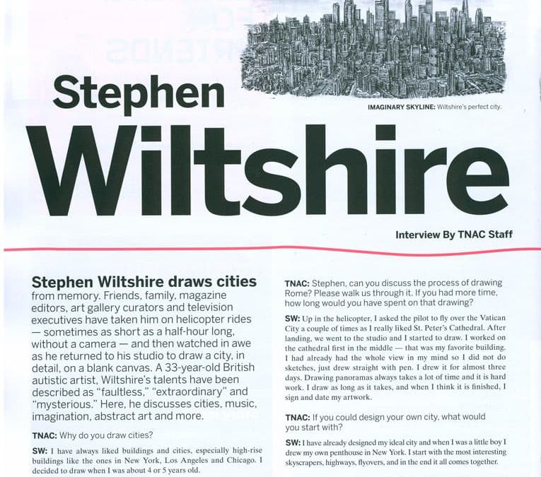 15 Minutes With Stephen Wiltshire