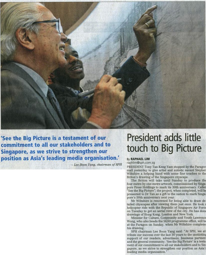 President Adds Little Touch To Big Picture