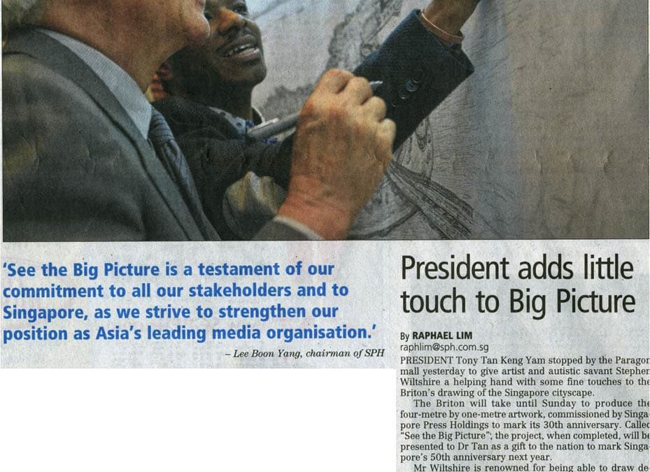 President Adds Little Touch To Big Picture