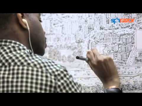 Stephen Wiltshire’s Singapore Panorama