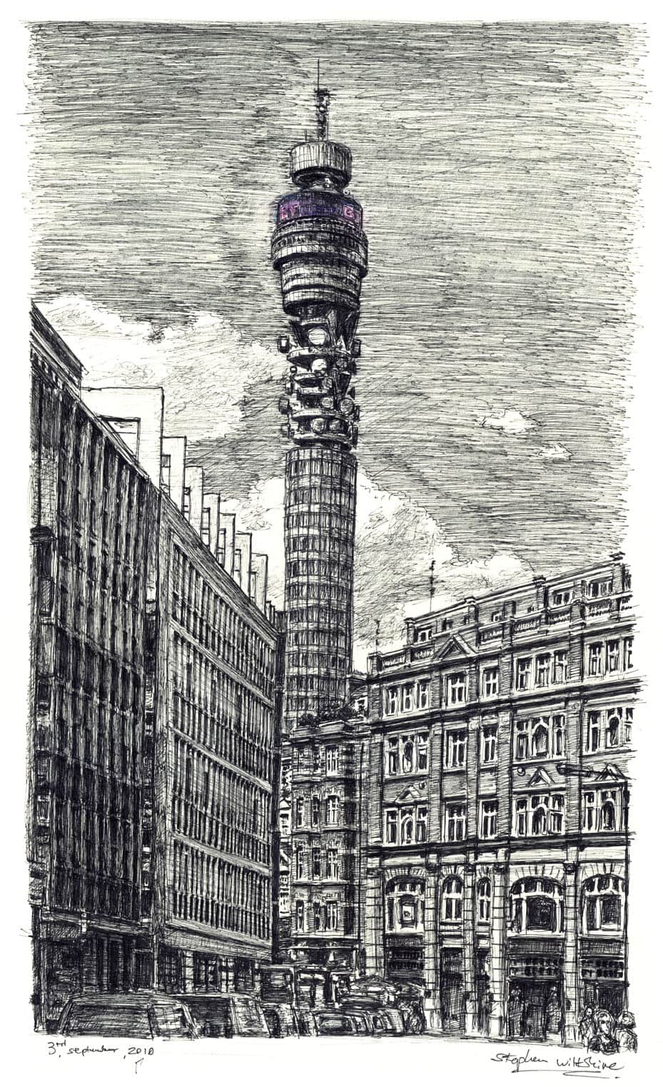 BT Tower Commission by Stephen Wiltshire