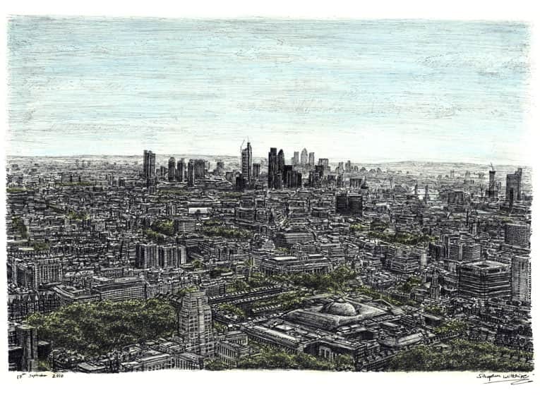 View from the Top of BT Tower, London